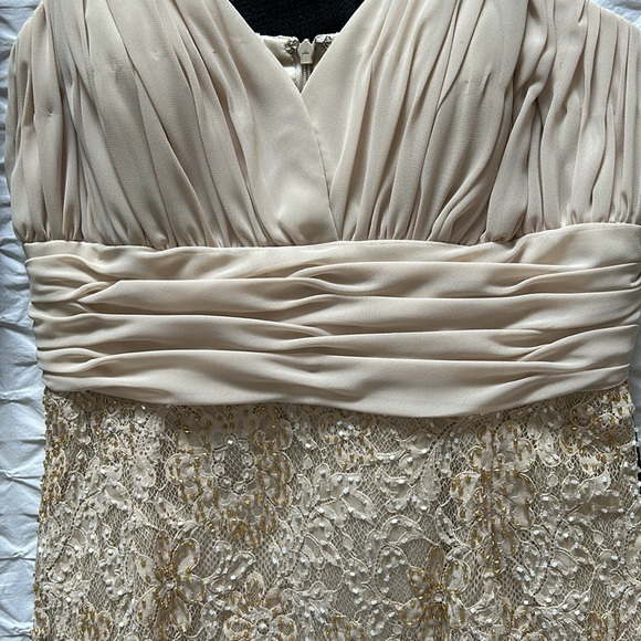 Beautiful beaded cream cocktail dress. - Picture 4 of 4